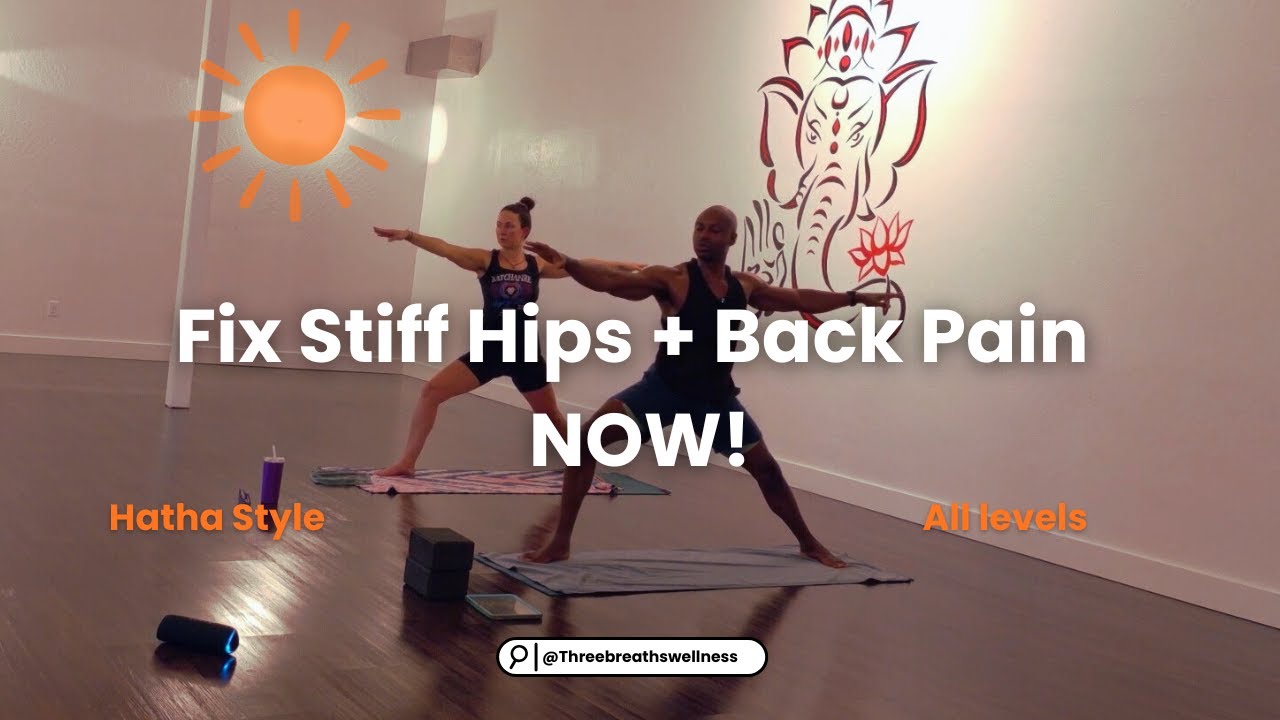 Fix Tight Hips from Sitting All Day: 55-Min Yoga Flow for Desk Workers (Relieve Lower Back Pain)