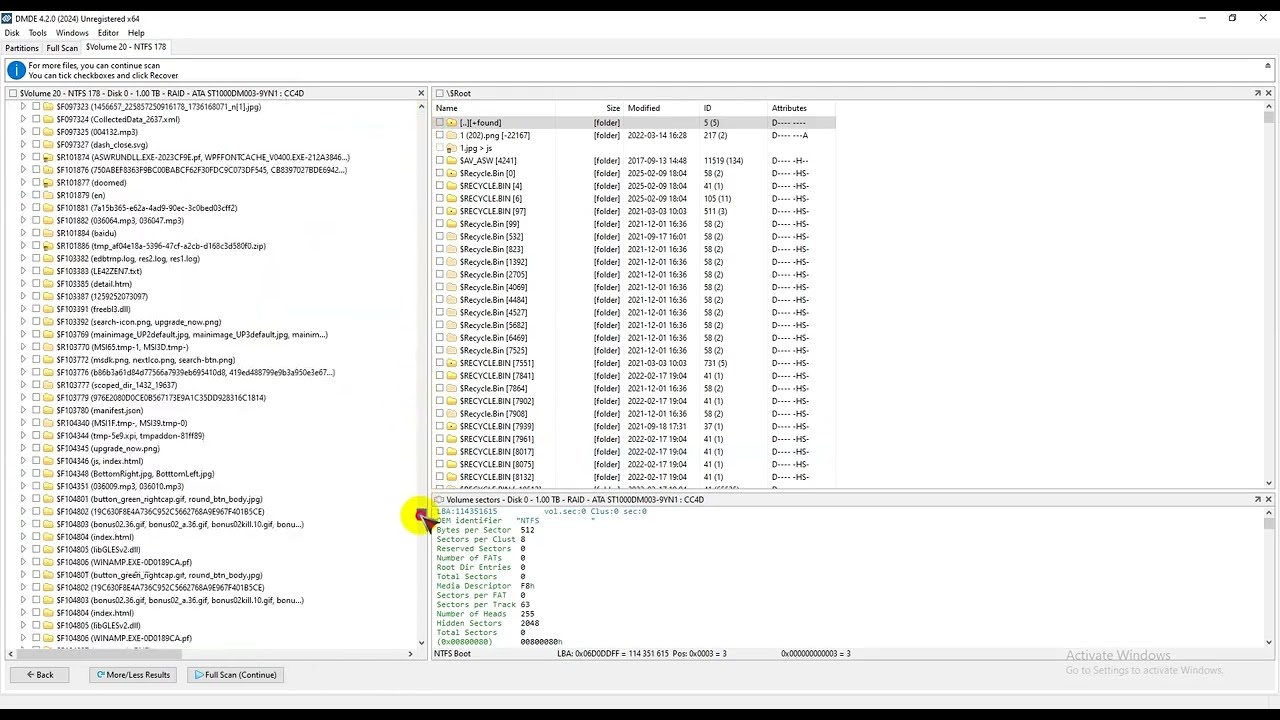 Assemble Virtual FS DMDE