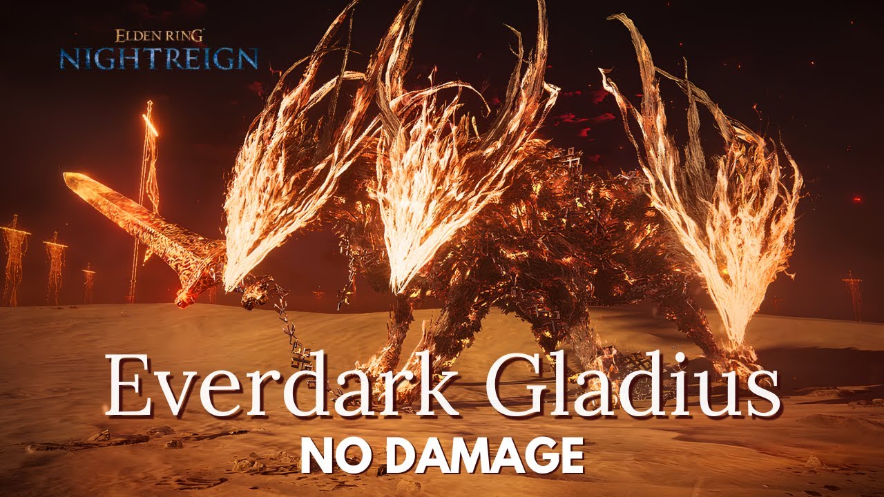 EVERDARK SOVEREIGN GLADIUS NO DAMAGE - ELDEN RING NIGHTREIGN (EXECUTOR SOLO)