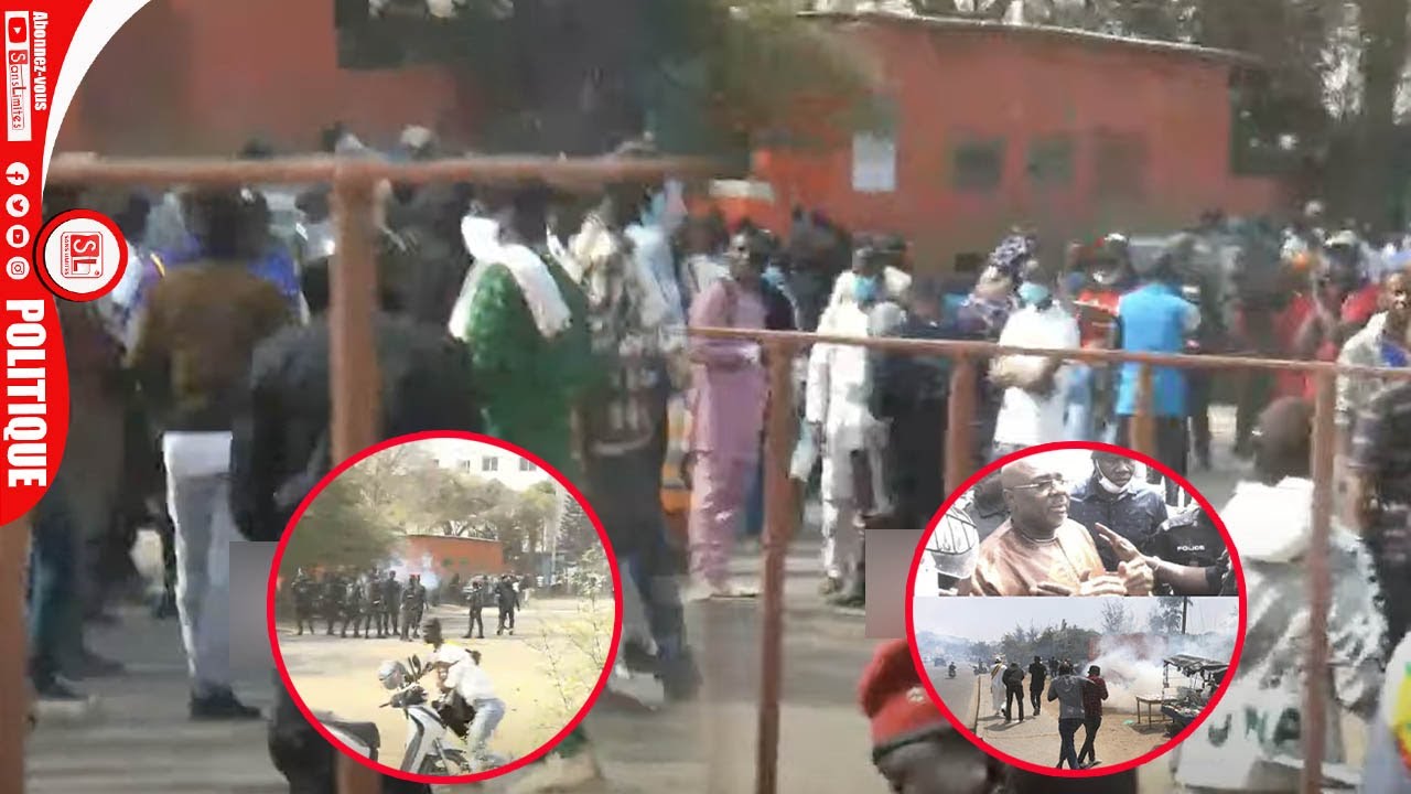 Urgent: la police lance des l@crymogéne sur les partisans de Farba Ngom au PJF