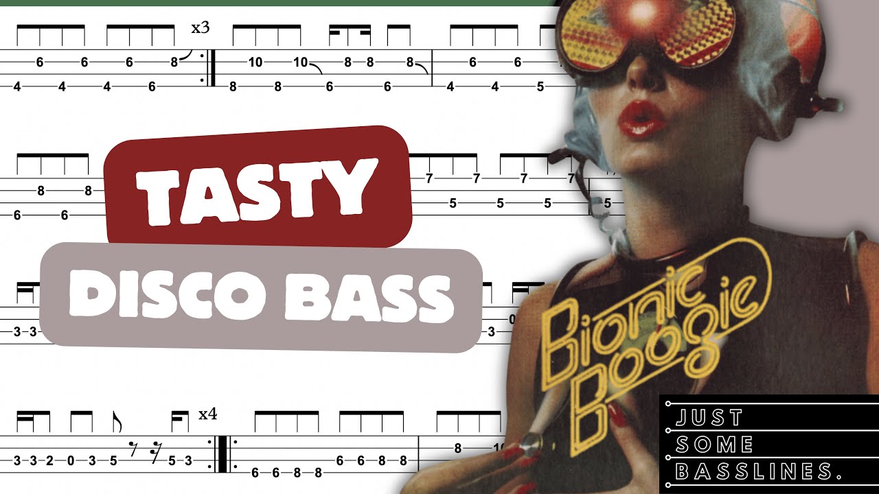 Disco bass is SO MUCH FUN // Bionic Boogie - Risky Changes BASS COVER + TABS