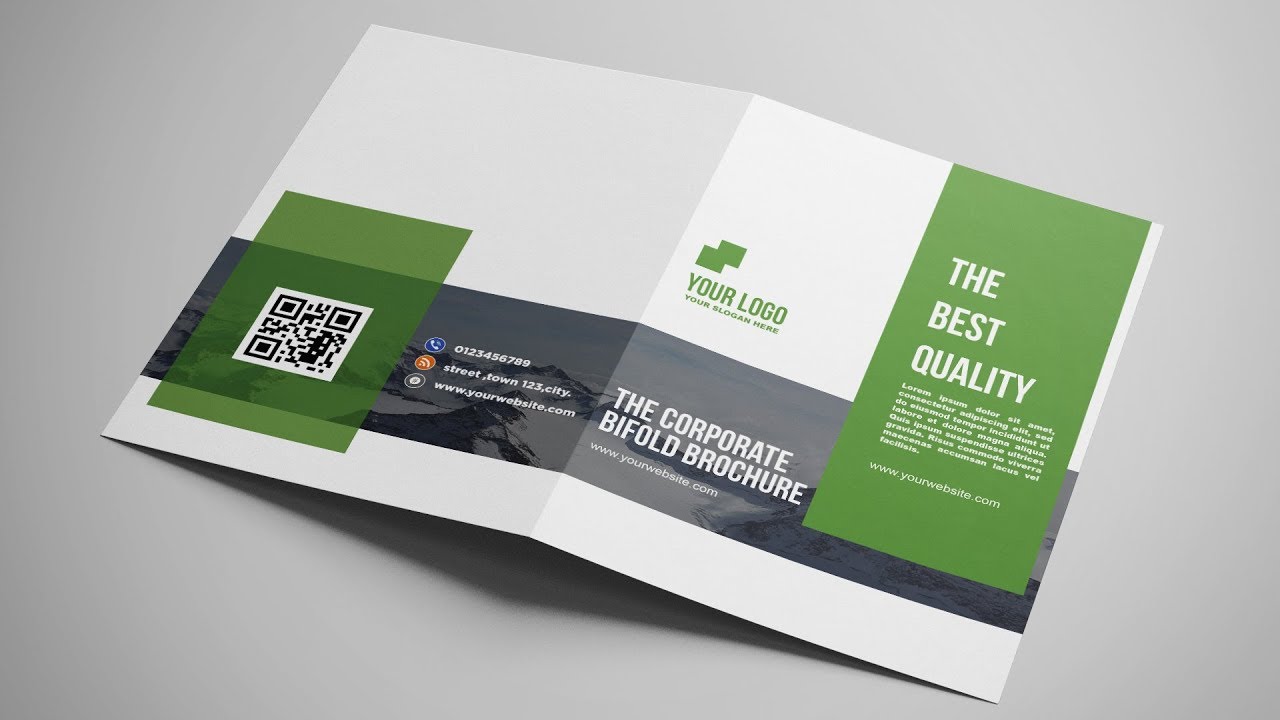 Two Fold Brochure Design - Photoshop Tutorial