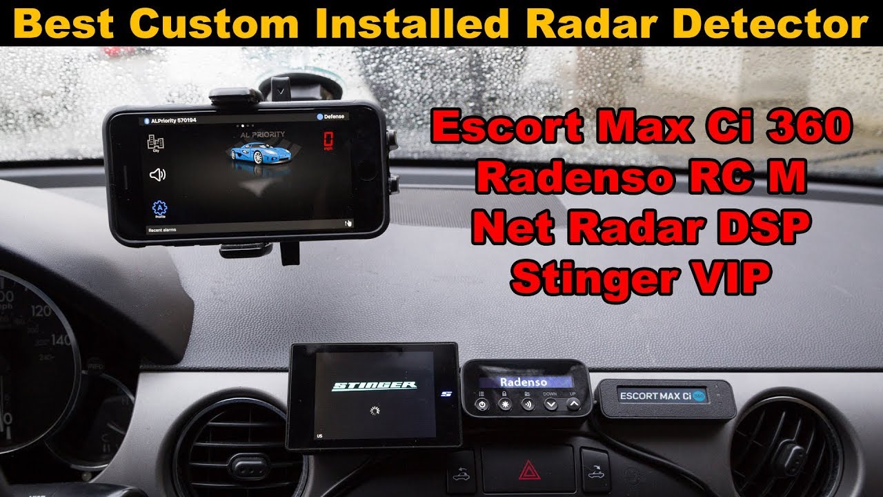 Best Custom Installed Radar Detector Comparison Review: Escort, Stinger, Radenso, Net Radar