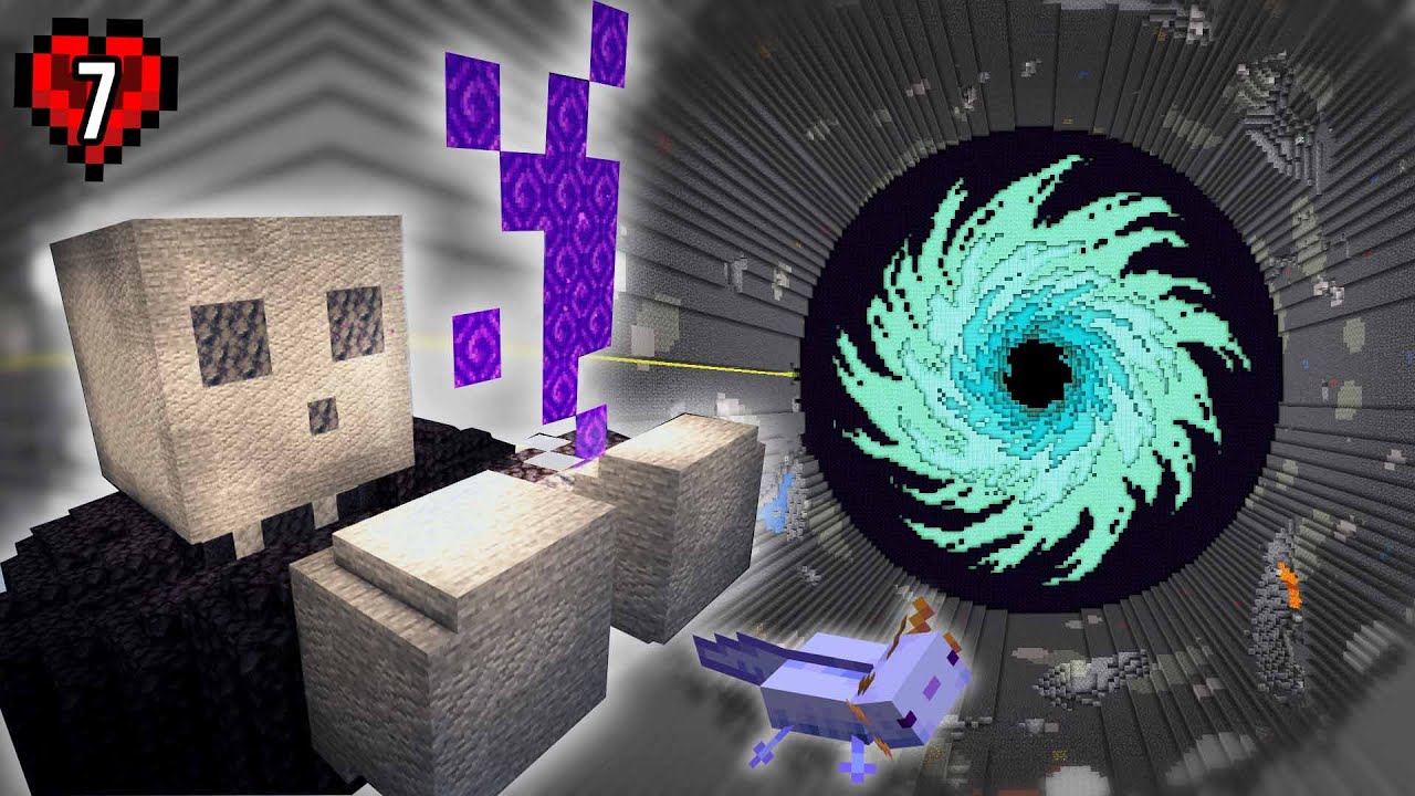 Я потратил 1000 дней на копание ямы и создание базы в Minecraft Hardcore