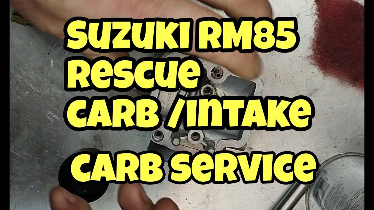 Suzuki RM85 rescue, carb service, reed check.