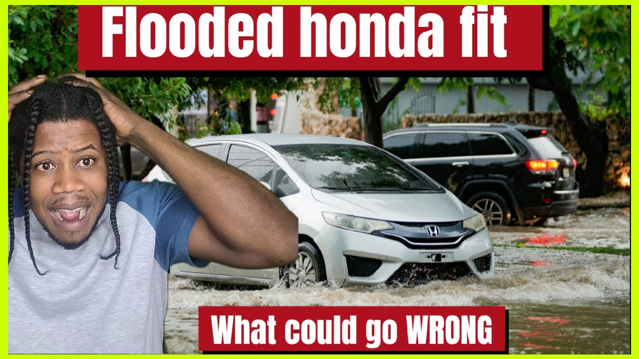 Почему эта Honda Fit не заводится после проезда через воду