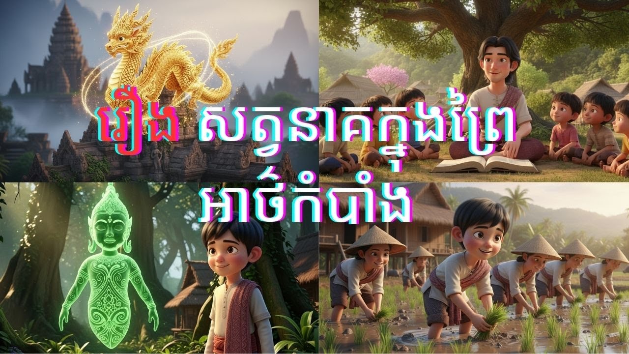 រឿង សត្វនាគក្នុងព្រៃអាថ៌កំបាំង.The story of the dragon in the mysterious forest