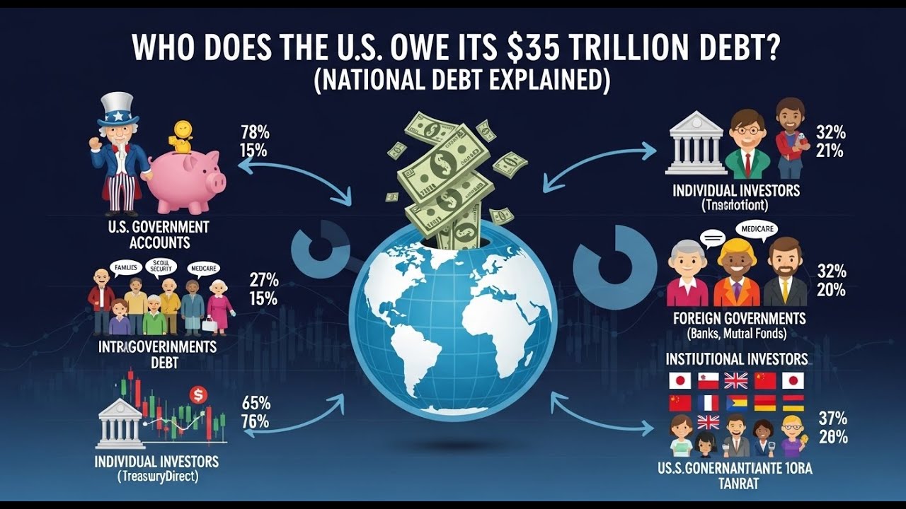 Who Does the U.S. Owe Its $35 Trillion Debt? (National Debt Explained)
