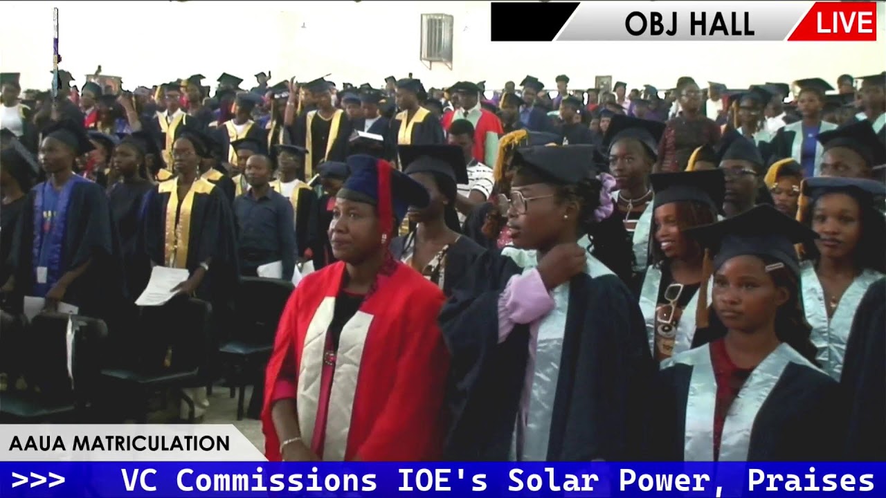 AAUA MATRICULATION CEREMONY FOR 2025/2026 ACADEMIC SESSION