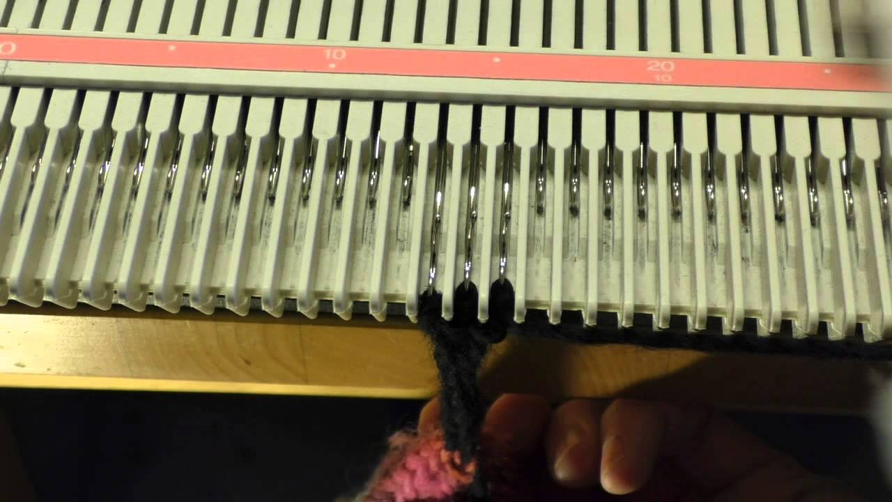 How to make an I-cord on a Silver Reed LK150