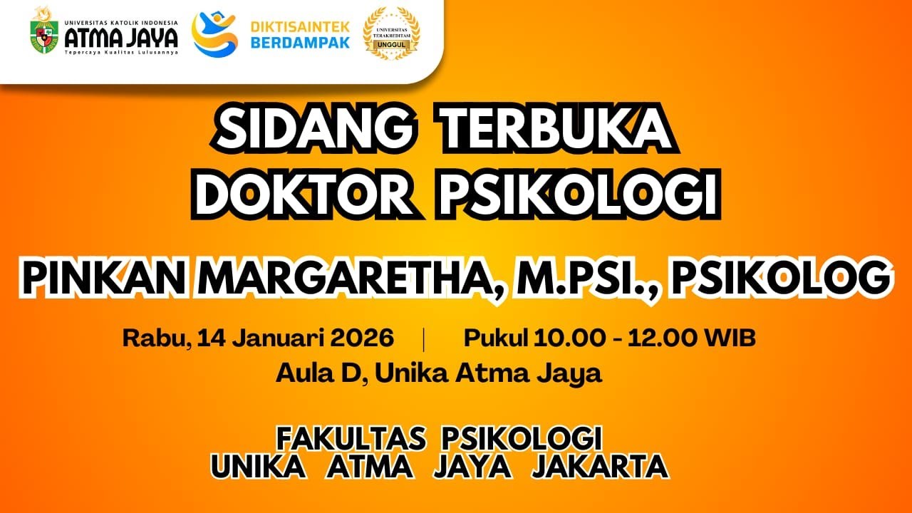 Sidang Terbuka Doktor Psikologi - Pinkan Margaretha