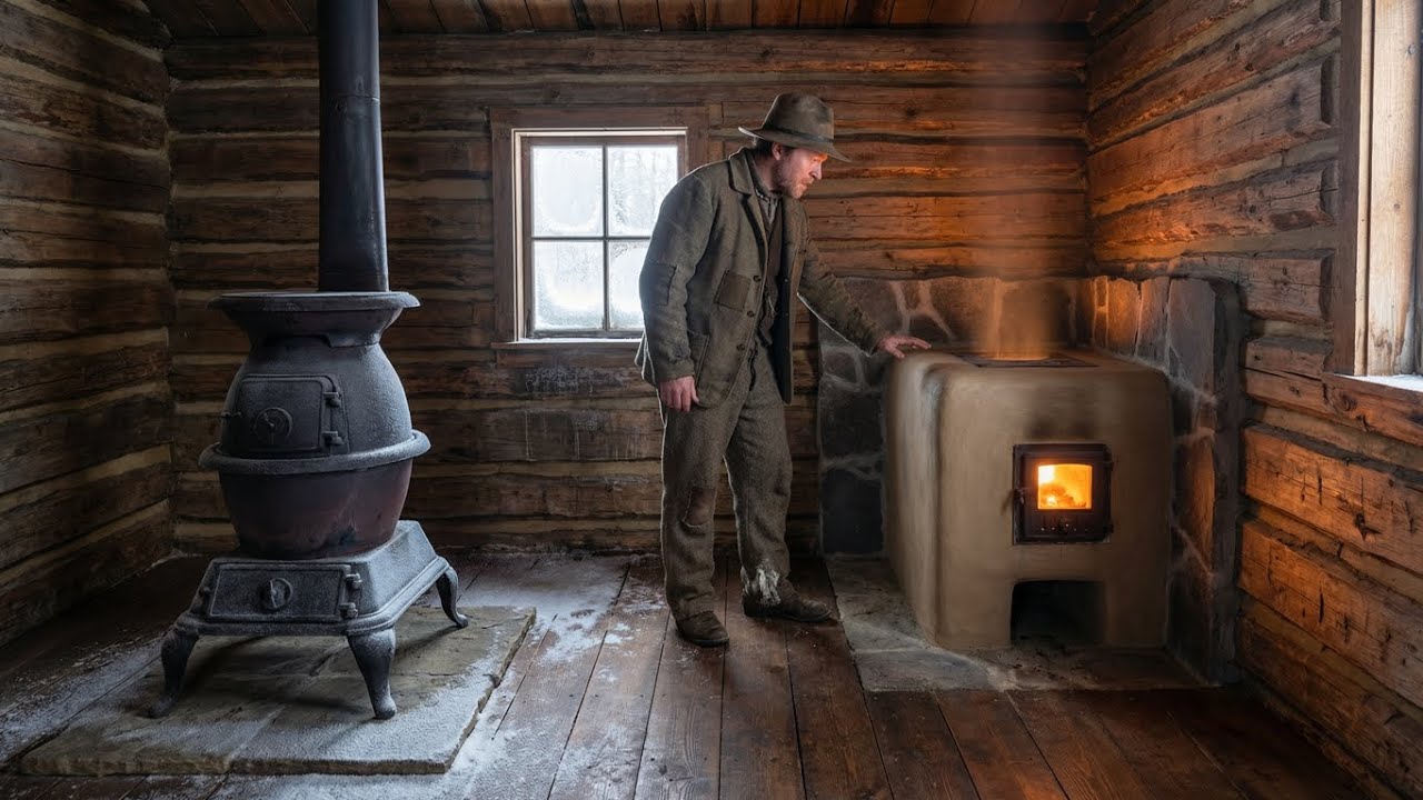 Neighbors Laughed At His “Tiny” Clay Stove — Until It Burned For 12 Hours On One Log