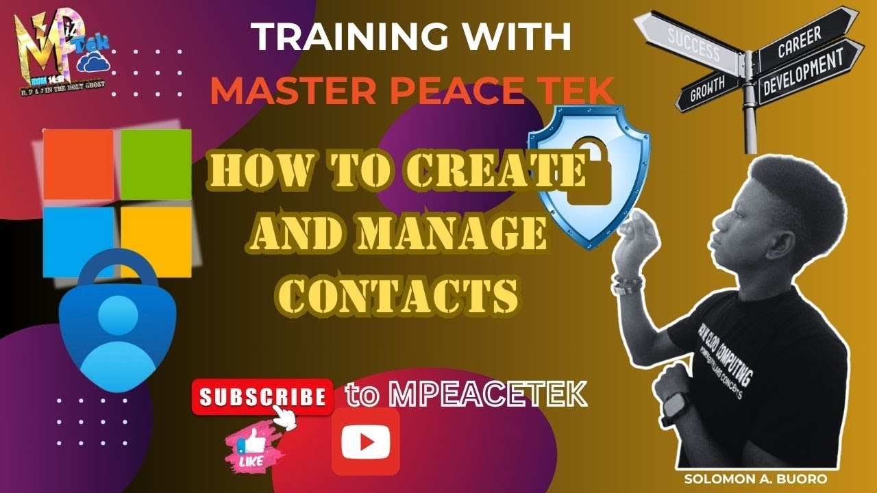 HOW TO CREATE AND MANAGE CONTACTS  || Solomon A. BUORO || Mpeace Tek