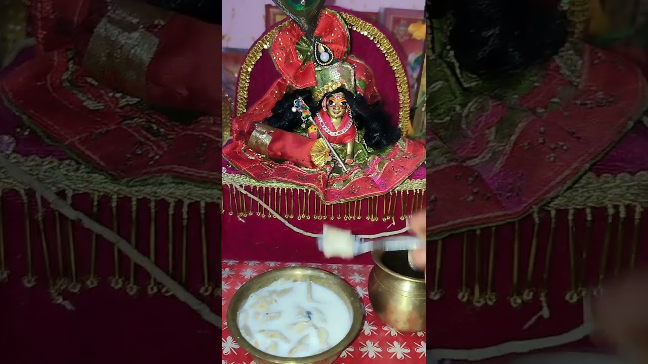 Laddu Gopal ratri bhojan 🙏