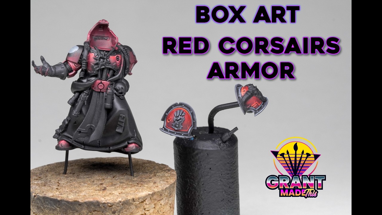 How to Paint Red Corsiars Armor Similar to The Box Art