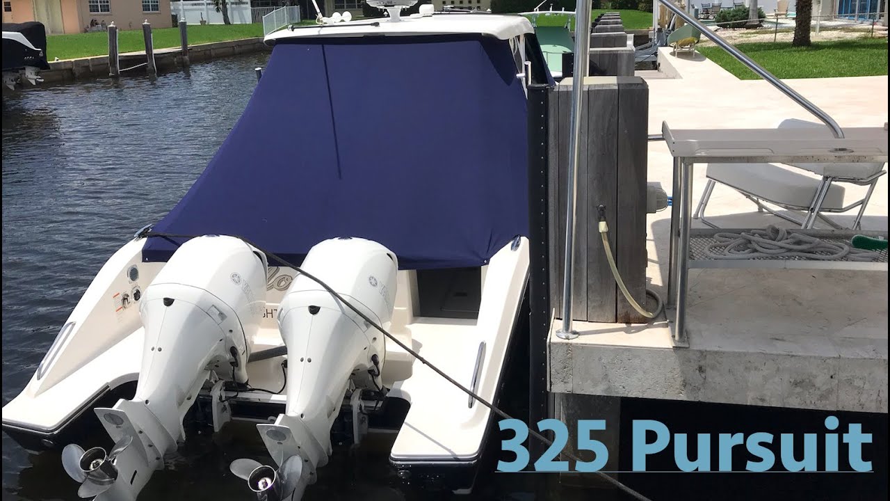 CANVAS Covers, Aft Enclosure, & SUNSHADE on 325 PURSUIT! Boat Canvas
