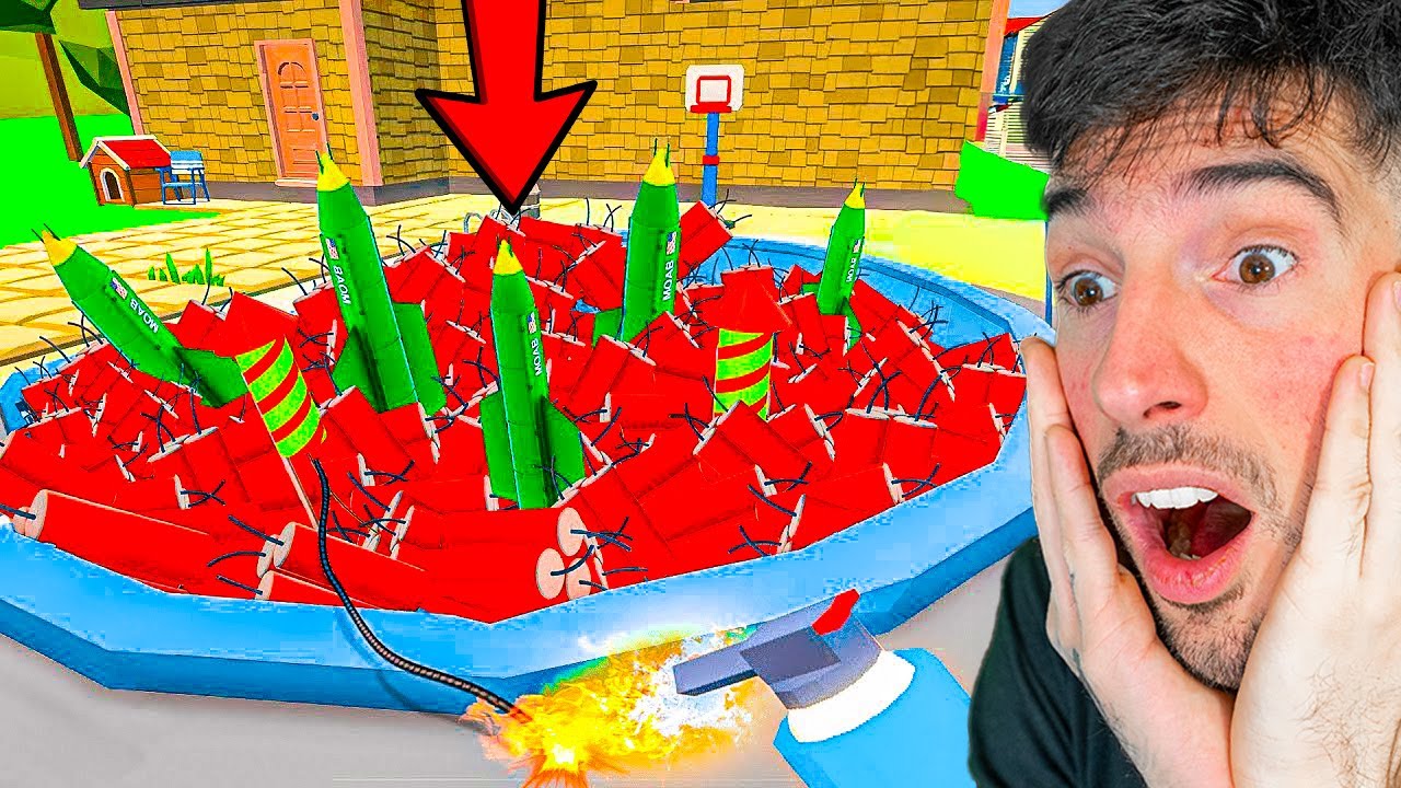 LLENÉ UNA PISCINA DE BOMBAS EXPLOSIVAS Y LAS EXPLOTÉ !! 💥