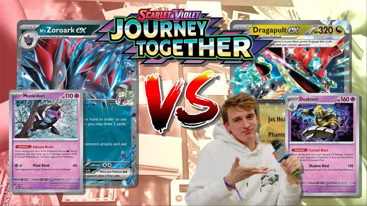 il MAZZO MIGLIORE di JOURNEY TOGETHER? - Dragapult ex VS N's Zoroark ex - TABLETOP + COMMENTARY
