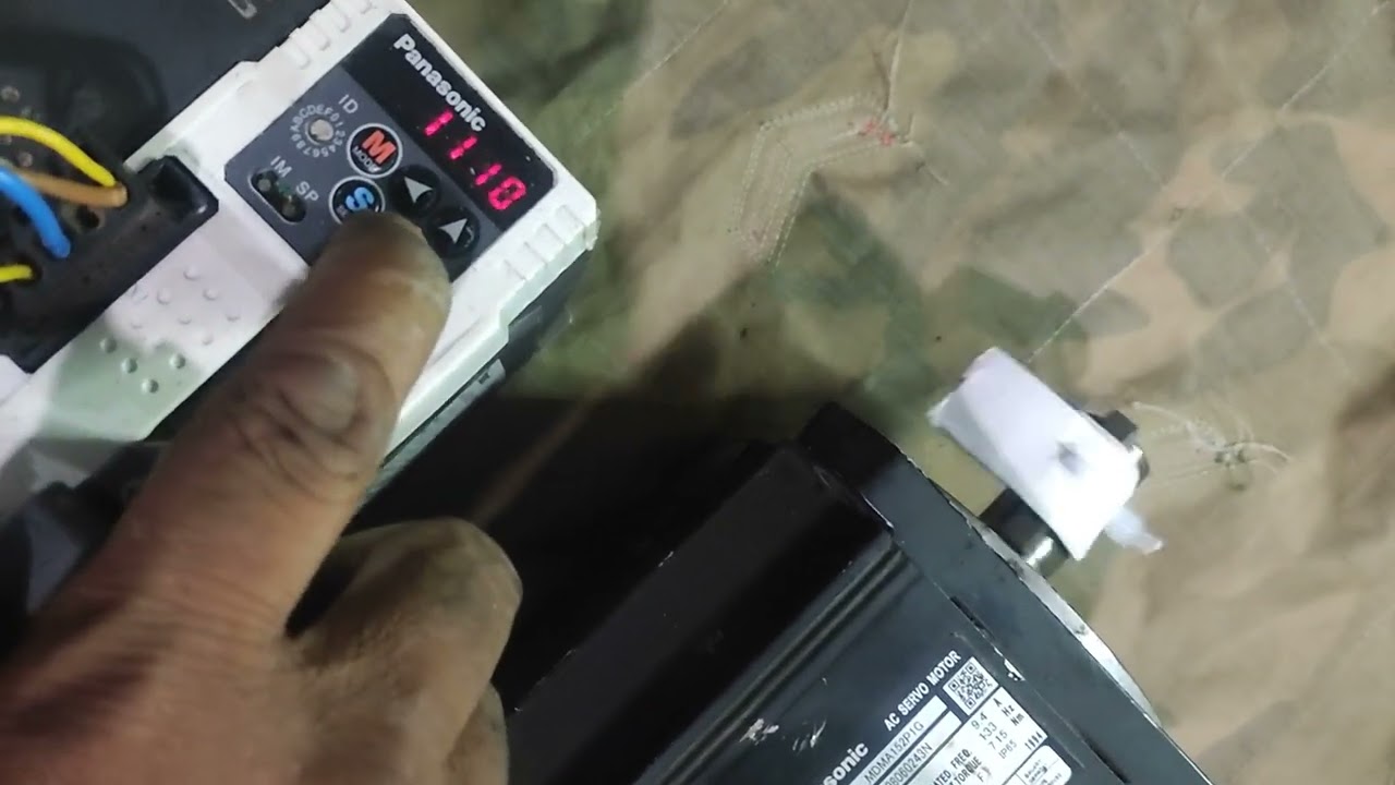 How to change speed of panasonic servo driver