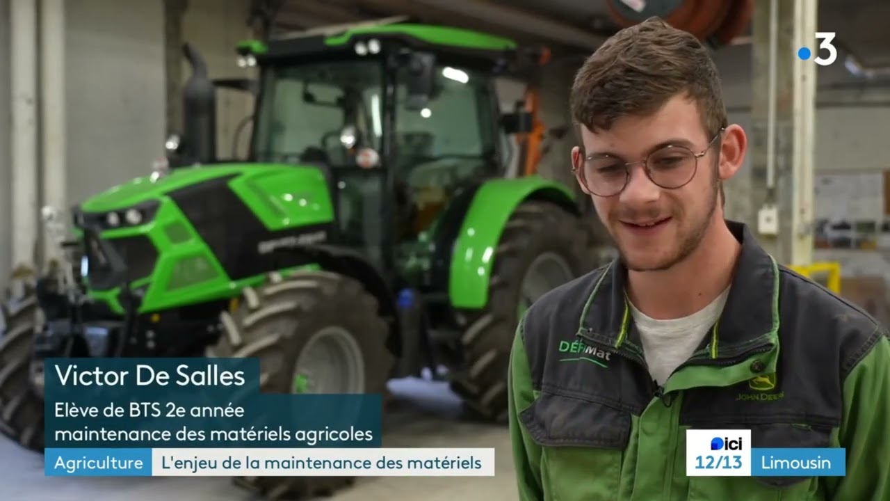 Reportage sur la Maintenance Agricole - France 3