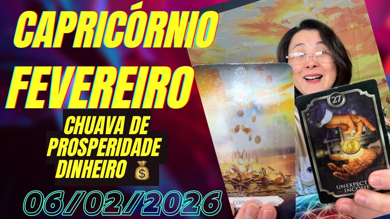 Capricórnio ♑️ FEVEREIRO MEUS DEUS DO CÉU MUITA SORTE 🍀 COM DINHEIRO 💰 