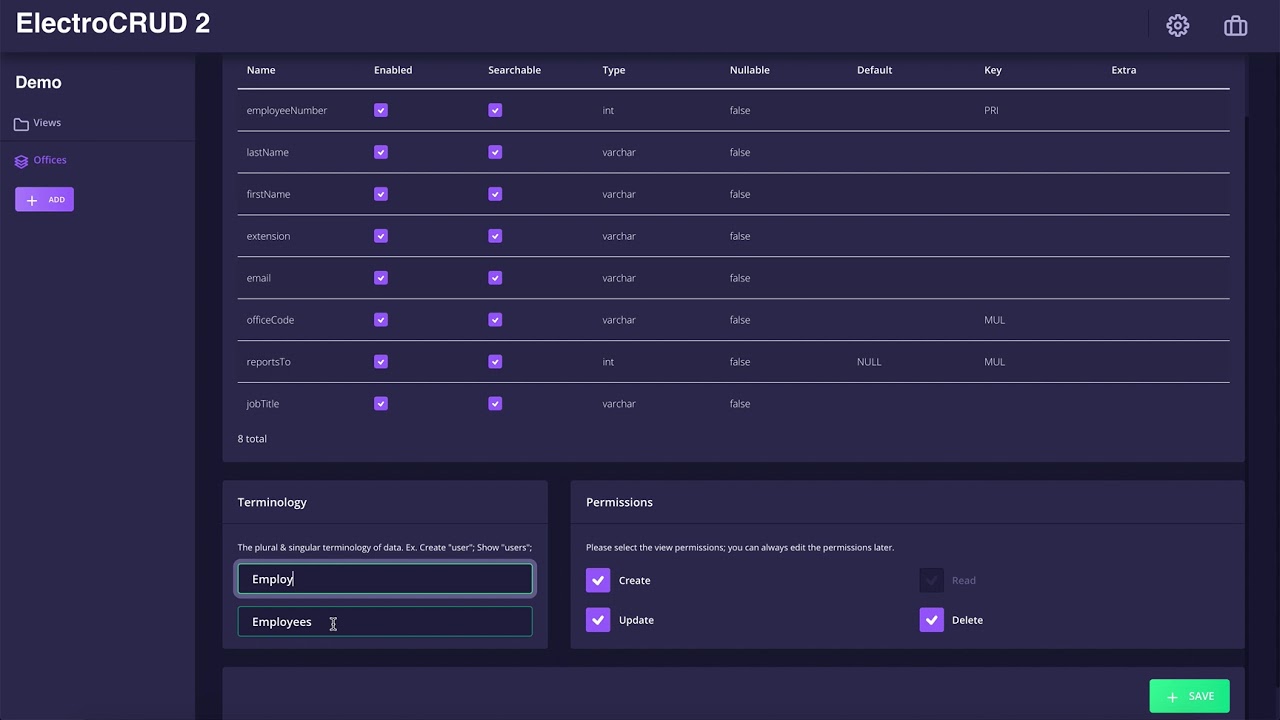 ElectroCRUD v2 - Database CRUD Application (Open Source) How to use?