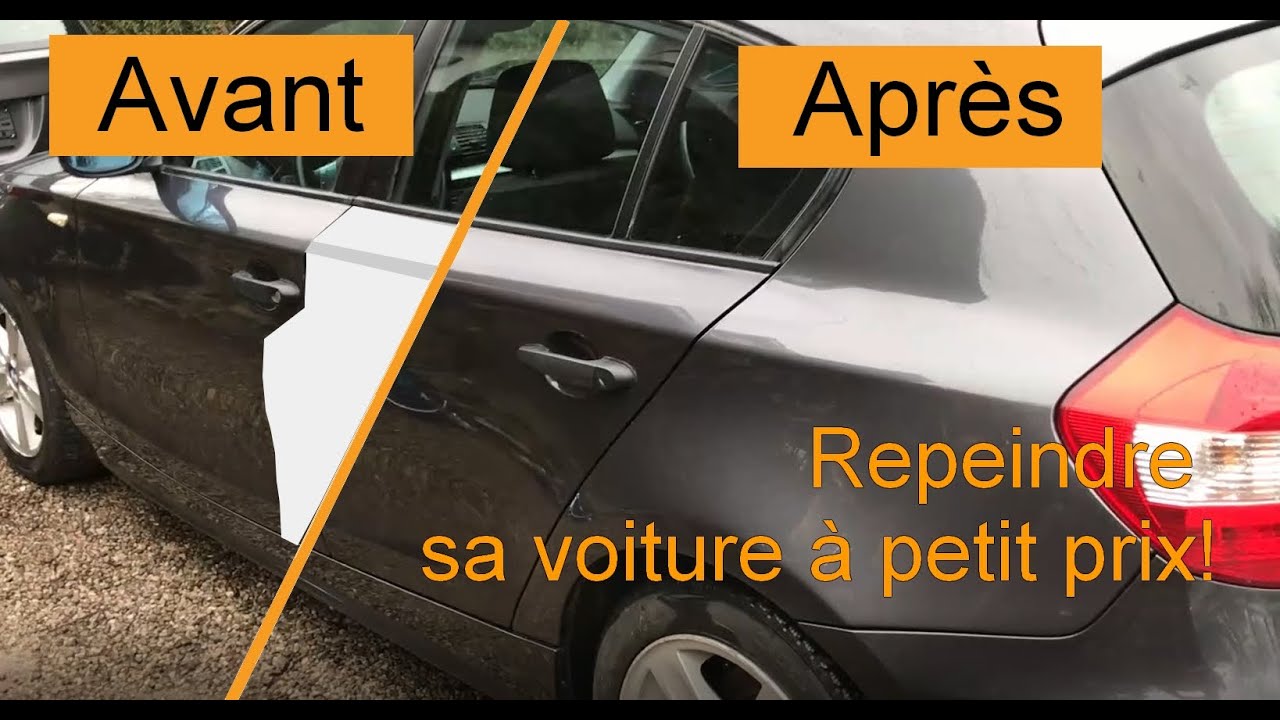 Comment REPEINDRE/RETOUCHER une CARROSSERIE avec uniquement des bombes de couleur du commerce.