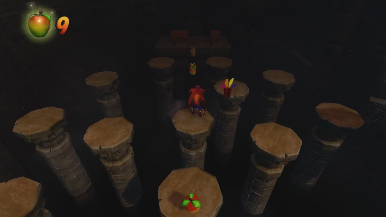 Crash bandicoot Temple ruins ALL BOXES