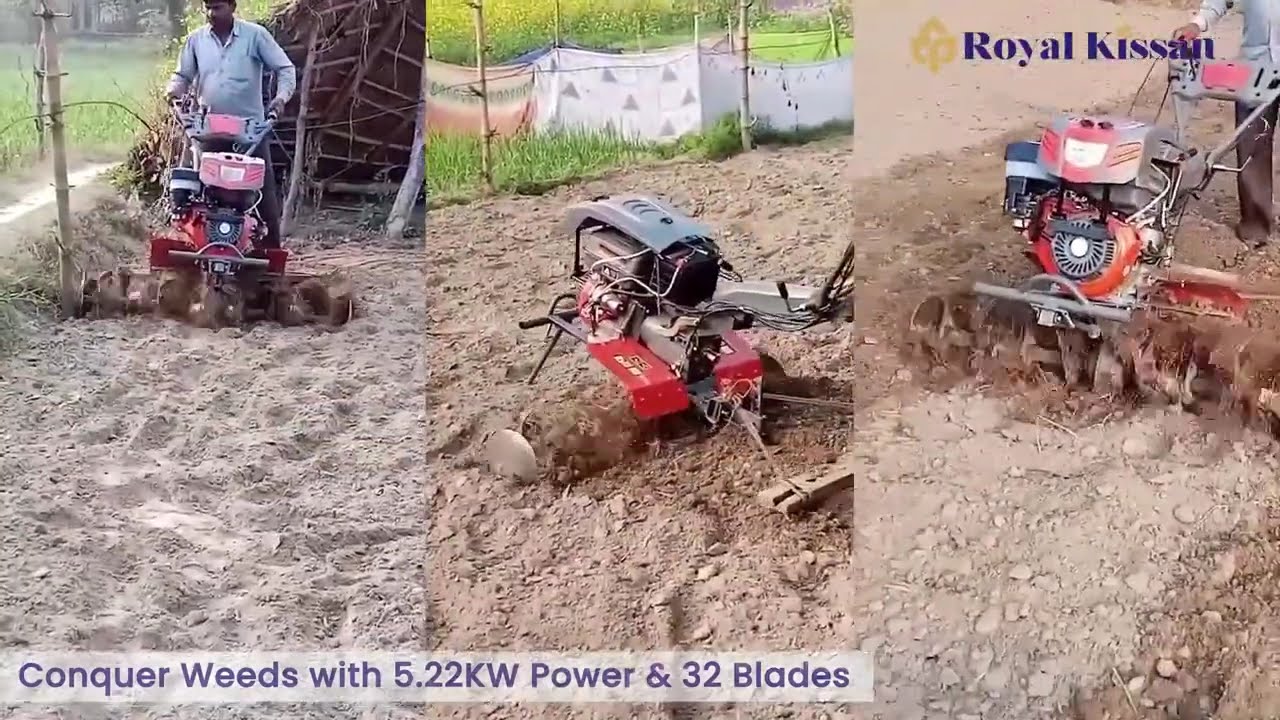 Royal Kissan 177F Ultra Premium Petrol Power Weeder l Royal Kissan Agro