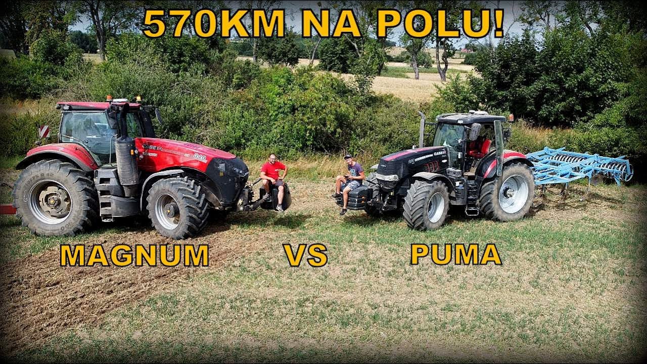 570KM Na Polu - Dwa Duże Case Uprawiają Pod Rzepak....