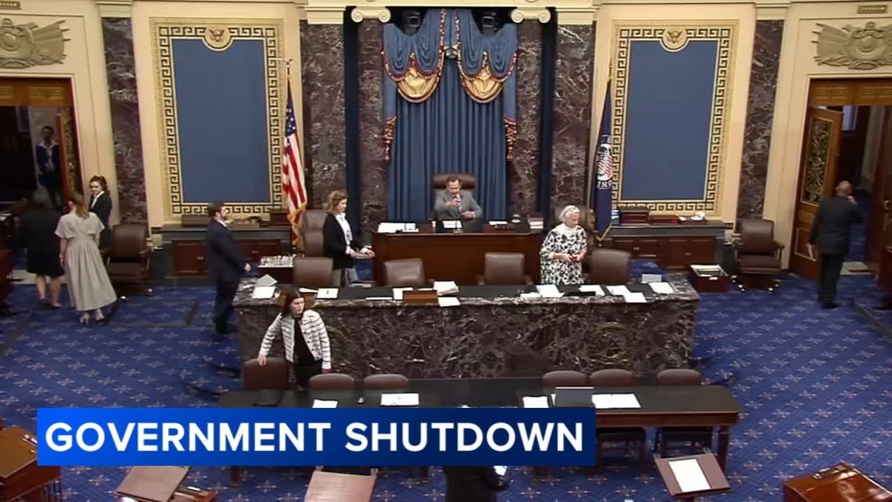 Senators hold rare weekend session as government shutdown continues; Trump signals no compromise