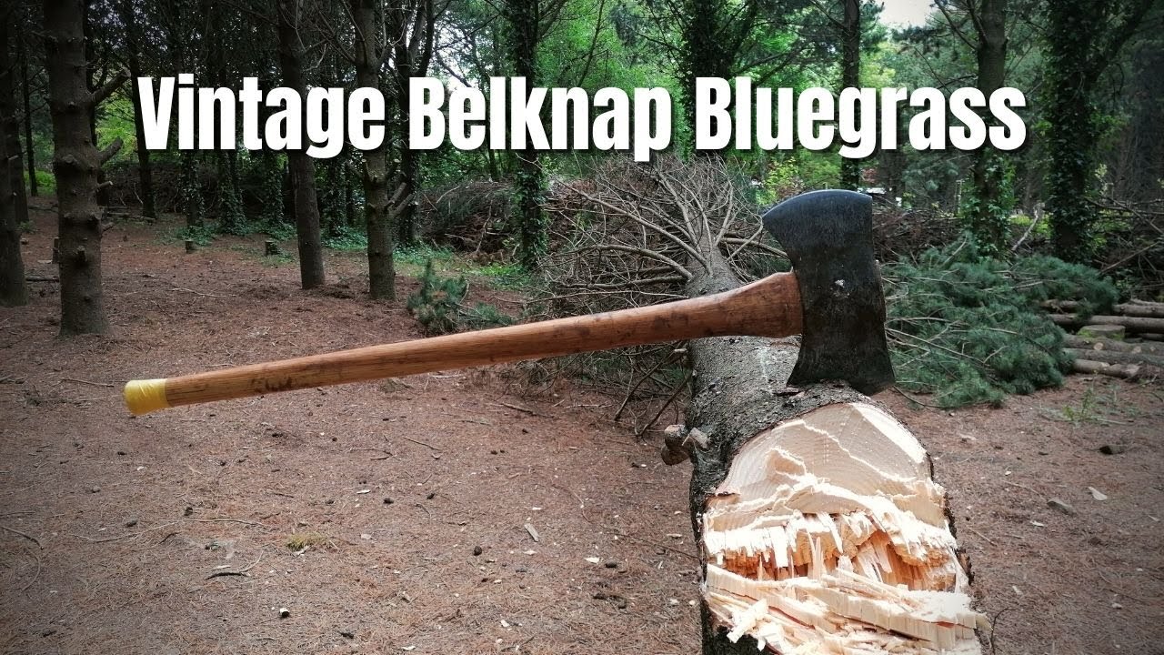 Chopping Down A Tree With A Double Bit Axe - Vintage Belknap Bluegrass