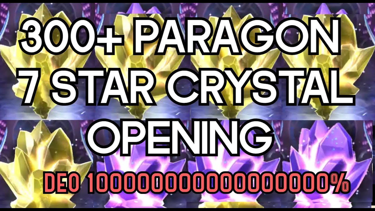 FIRST 300+ PARAGON 7 STAR WHALE CRYSTAL OPENING! DEO LUCK!!!  3  7 STAR CRYSTALS! SO HAPPY RN!! MCOC