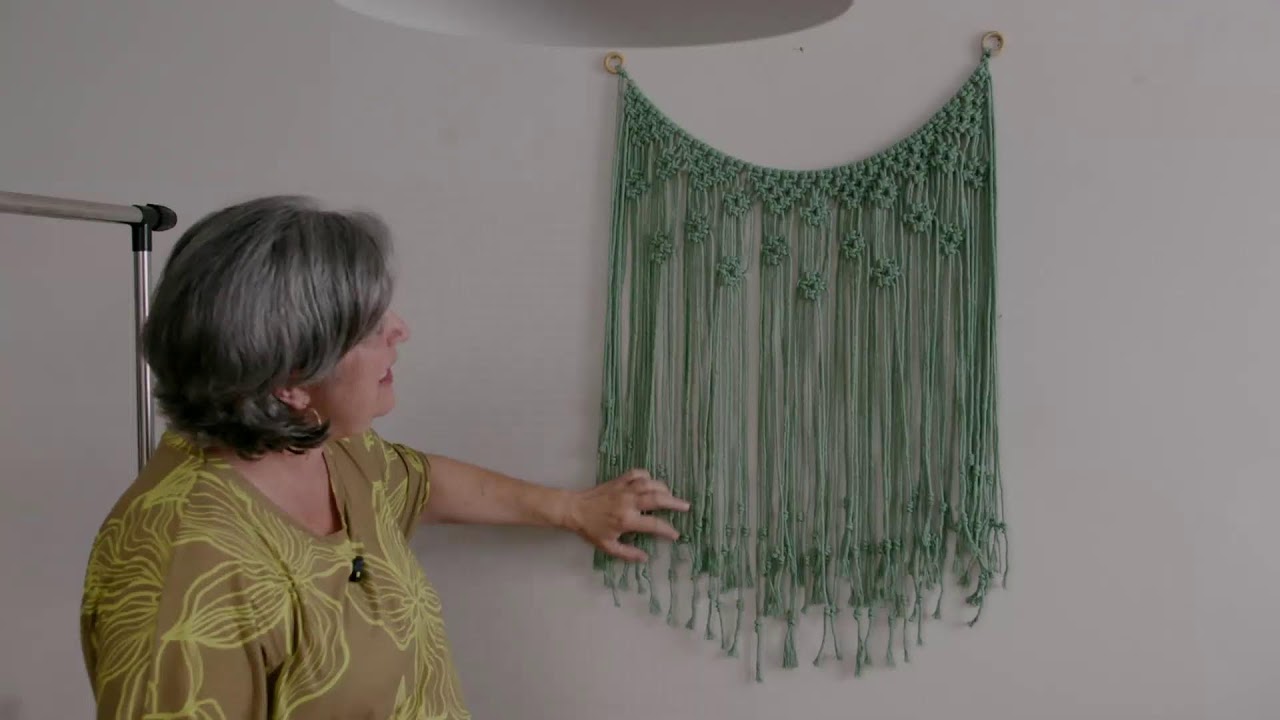 Painel de Macram&ecirc; F&Aacute;CIL e LINDO