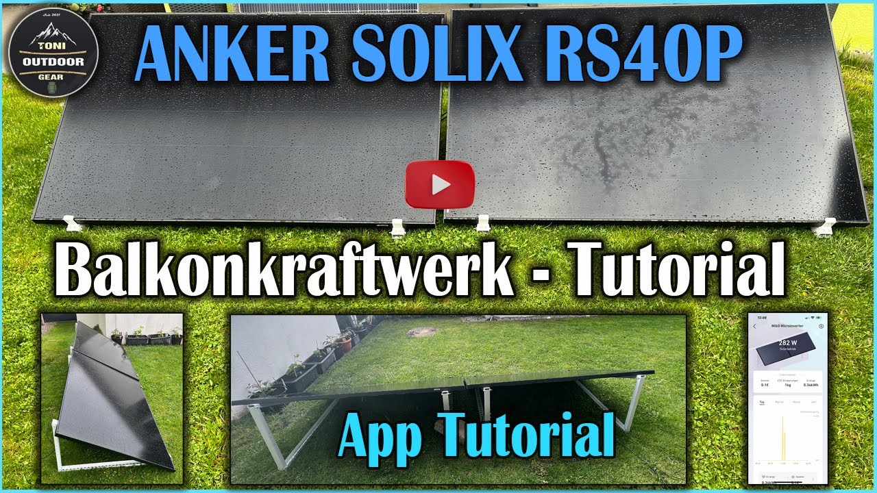 Anker Solix RS40P Balkonkraftwerk Tutorial #AnkerSOLIX #RS40P #offgrid  #solar #diy #offgrid #strom