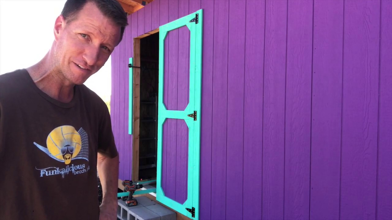 12'x24' DIY Shed Build (Part 9 - Homemade Double Doors)
