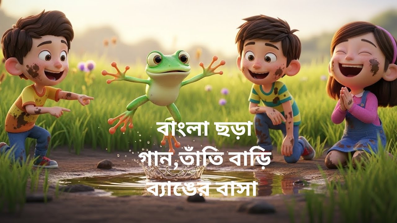 Tatir Bari Banger Basa | Best Bengali Animated Nursery Rhyme for Children