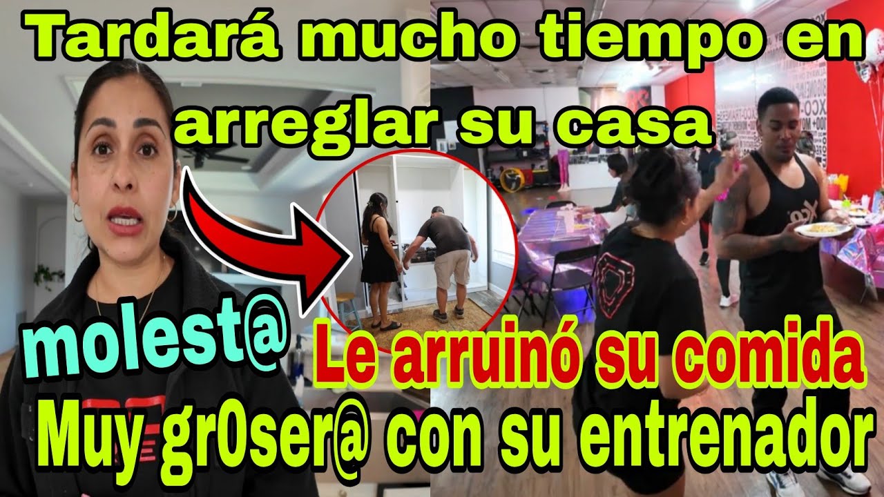 🚨Tardará mucho tiempo en arreglar su casa💥😯Molesta😡Muy gr0sera con su entrenador🤦‍♀️😱