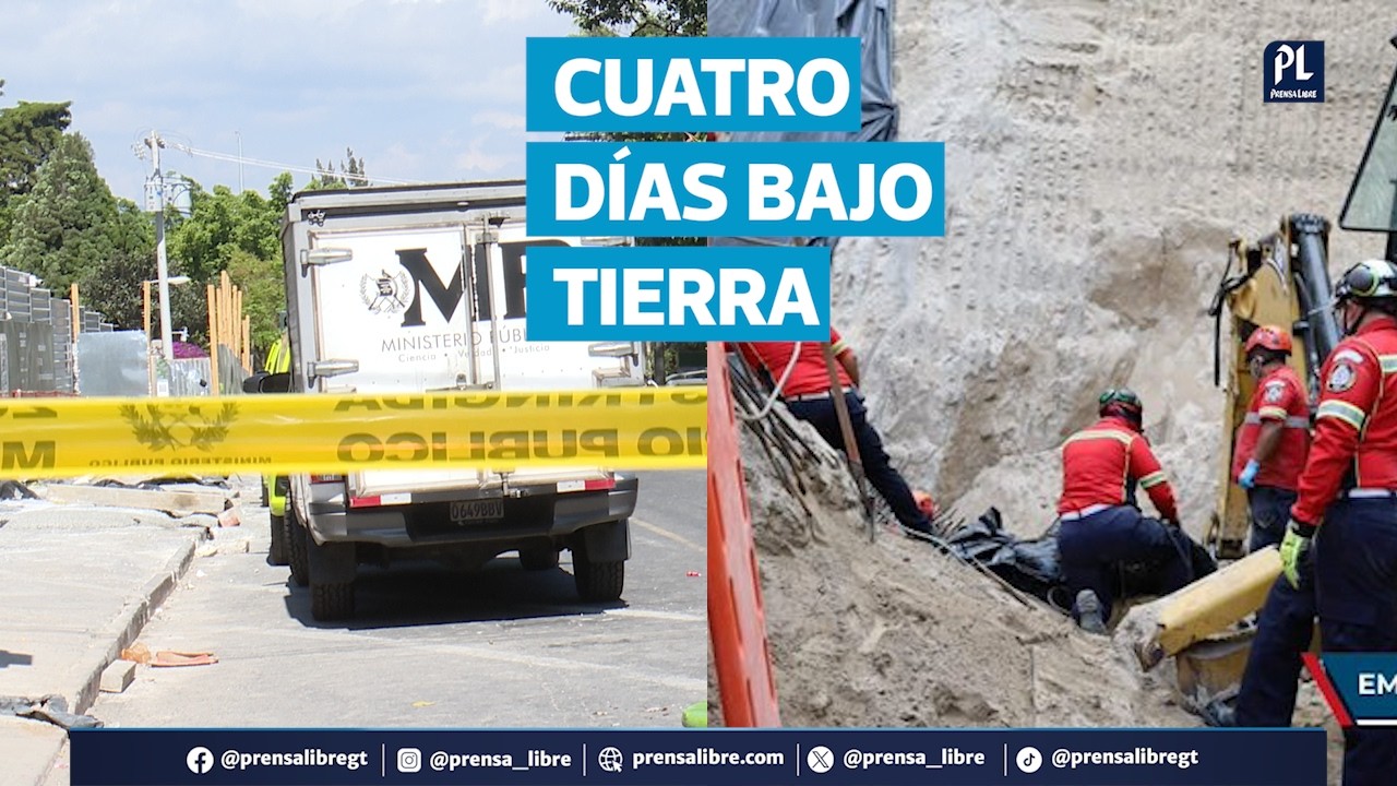 Hallan a la última víctima soterrada en obra de zona 14; permaneció cuatro días bajo tierra