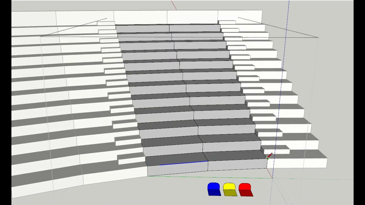 Placing of seats in the stadium | SketchUp