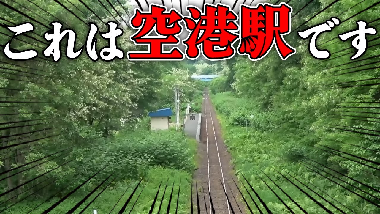 【秘境】森に隠れる空港アクセス駅がエグすぎた…