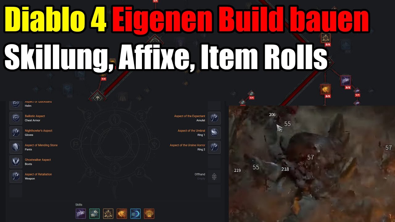 Diablo 4 | Eigenen Build bauen | Skillung, Affixe, Item Rolls