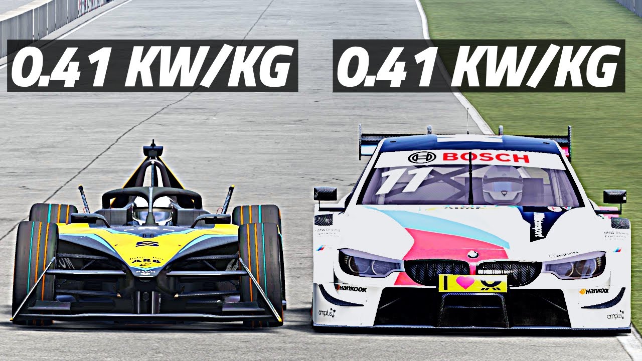 Same Power-To-Weight Ratio: FORMULA E VS DTM