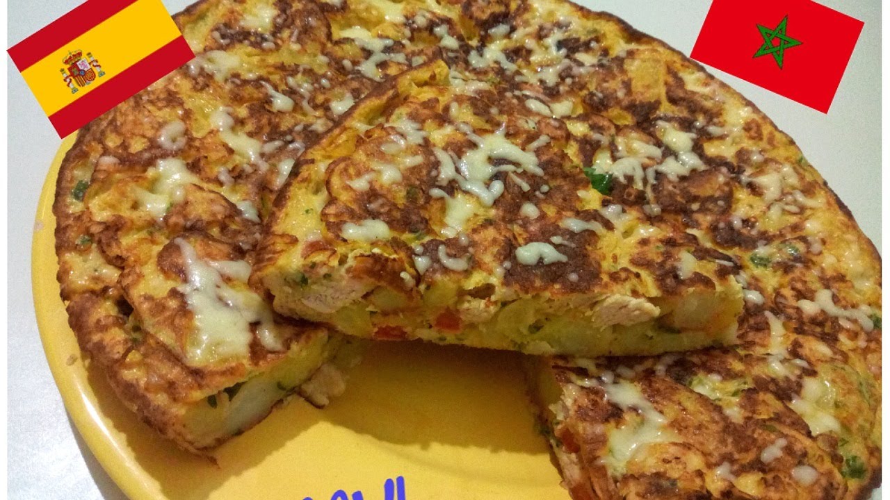 🌙Tortilla marocaine au poulet, facile et rapide !