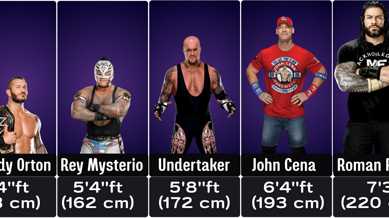 Суперзвезды WWE и их рост