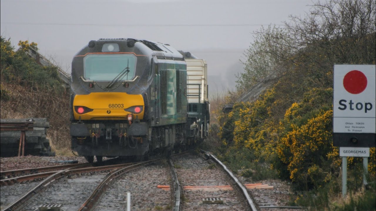 A wet and windy afternoon at Georgemas Junction 28/3/25