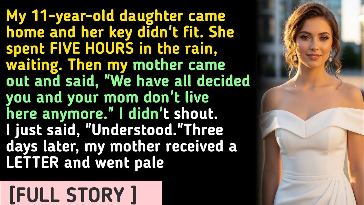 My 11-year-old daughter came home and her key didn't fit. She spent FIVE HOURS in the rain, waiti...
