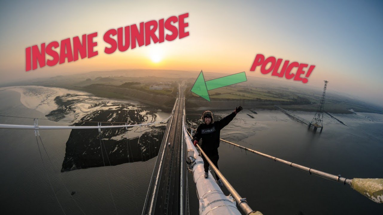 Sunrise on The Severn Bridge