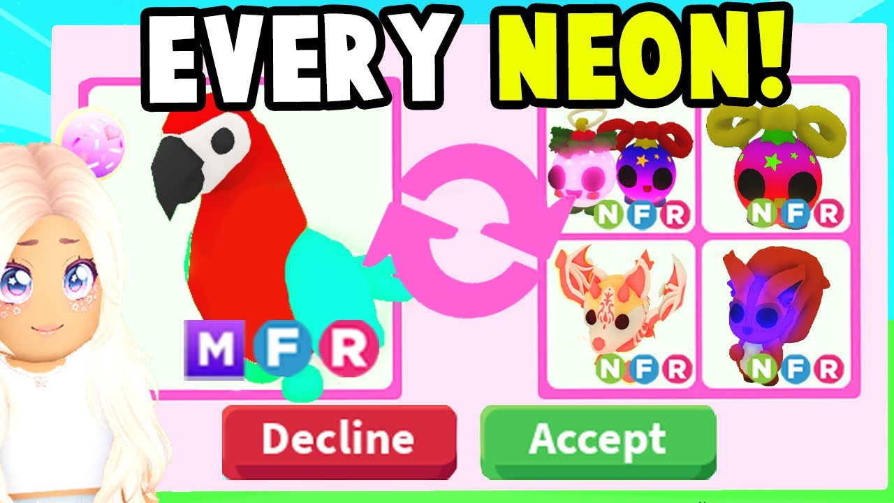 Обмен на ВСЕХ НОВЫХ Зимних питомцев Neon 2024 Adopt Me!