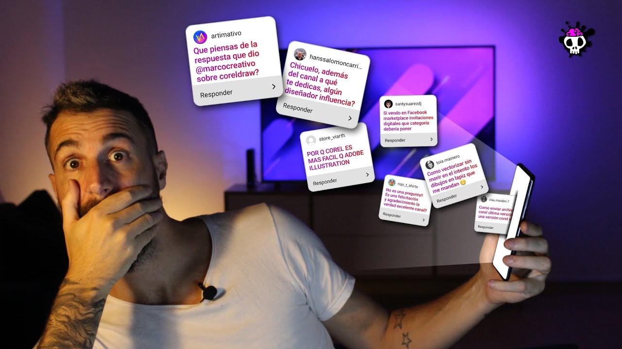 ✅ CONTESTANDO PREGUNTAS de los Chicuelos! Diseño, Corel, Illustrator, Marco, etc...SIN FILTRO!